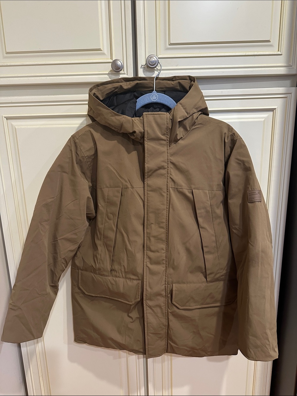 Zara Kids Hooded Puffer Jacket - Brown
